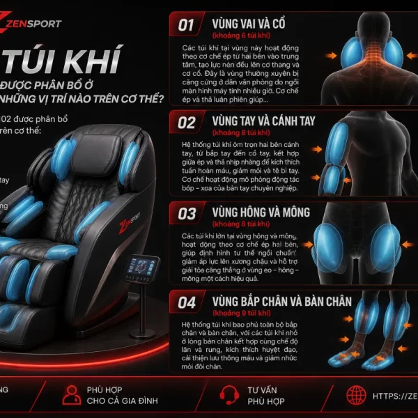Ghế Massage Panasonic EP-MA102 31 Túi Khí Toàn Thân, 86 Kỹ Thuật Xoa Bóp