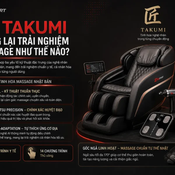 Ghế Massage Inada FMC-S8100: Dual Mecha, 3S Takumi