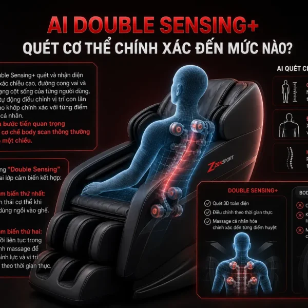 Ghế Massage Fujiiryoki Cyber-Relax JP-3000: 5D AI Plus, 38 Bài Massage