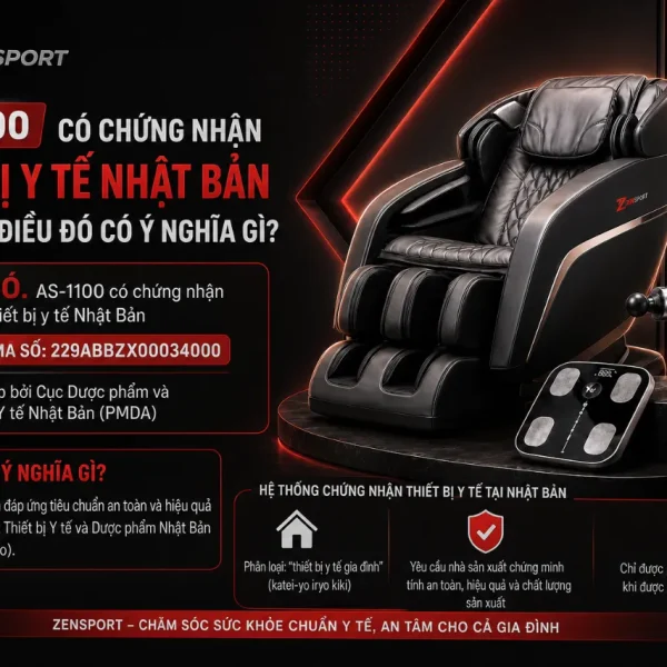 Ghế Massage Fujiiryoki AS-1100 Cyber Relax, 21 Bài Massage Tự Động