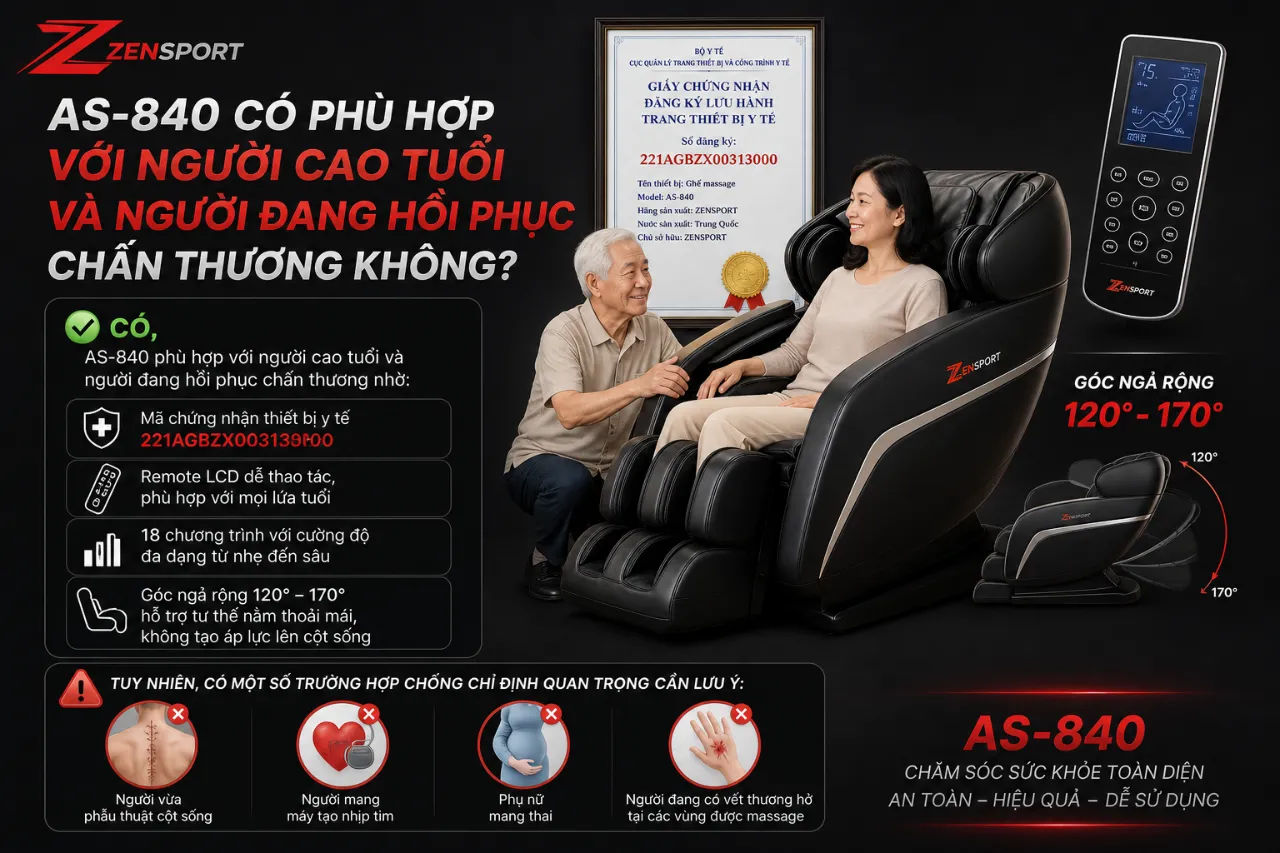 AS-840 Có Phù Hợp Với Người Cao Tuổi Và Người Đang Hồi Phục Chấn Thương Không?