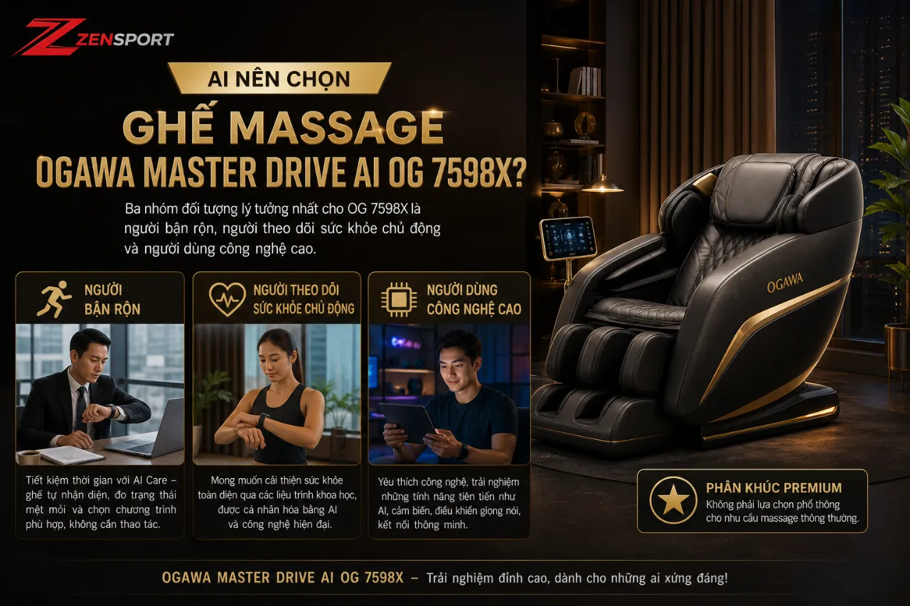 Ai Nên Chọn Ghế Massage Ogawa Master Drive AI OG 7598X?