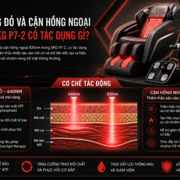 Máy massage cổ SKG P7-2: Massage chườm nóng kết hợp âm nhạc trị liệu