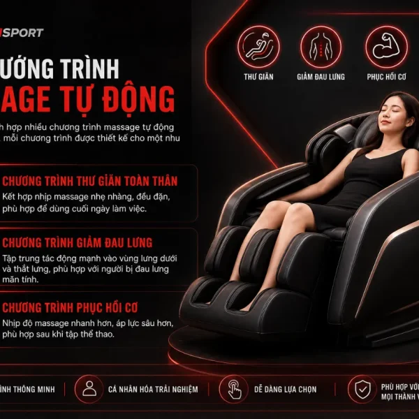 Ghế Massage Kingsport G77: Công Nghệ Kingtech Touch, Warmtech