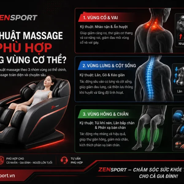 Ghế Massage Panasonic EP-MA100: PFC Engine II, 164 Kỹ Thuật Massage