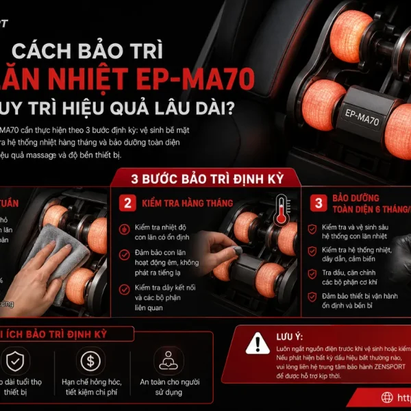Ghế Massage Panasonic EP-MA70: Real Pro ULTRA, Con Lăn Nhiệt