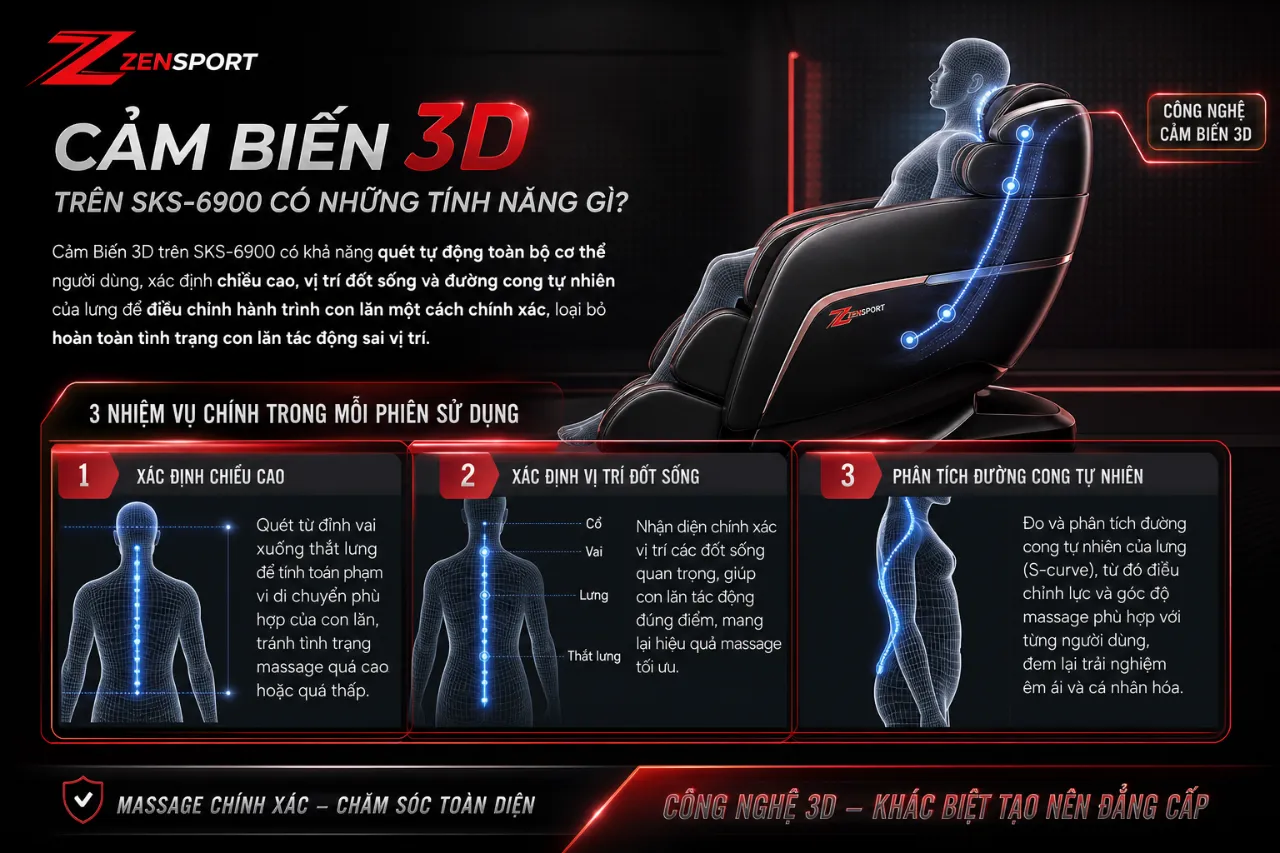 Cảm Biến 3D trên SKS-6900 có những tính năng gì?