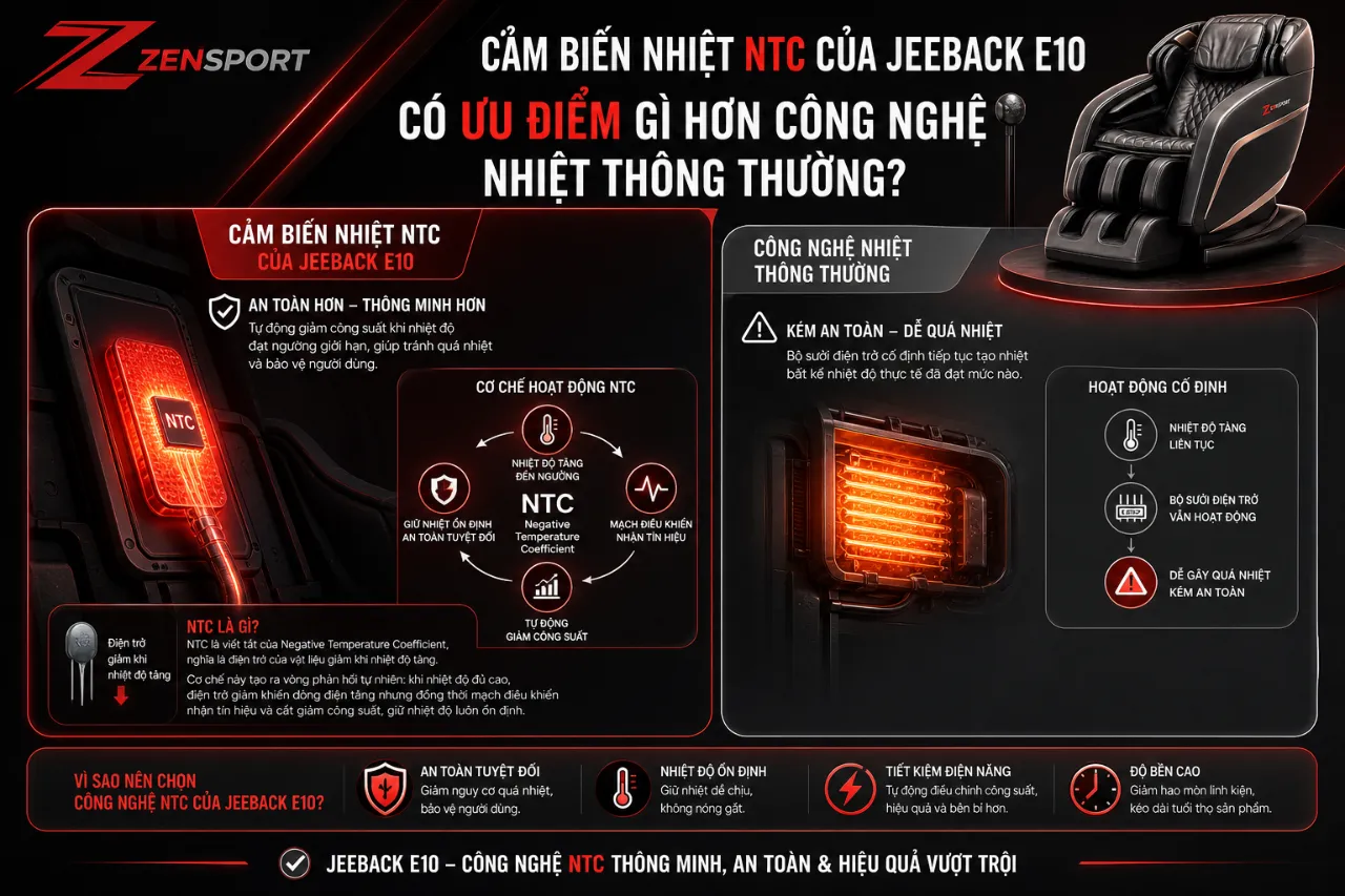 Cảm Biến Nhiệt NTC Của Jeeback E10 Có Ưu Điểm Gì Hơn Công Nghệ Nhiệt Thông Thường?