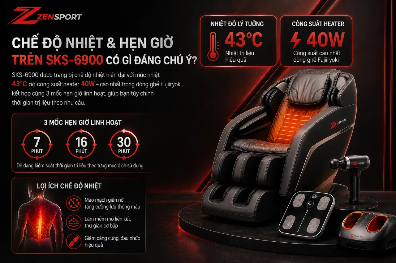 Chế độ nhiệt và hẹn giờ trên SKS-6900 có gì đáng chú ý?
