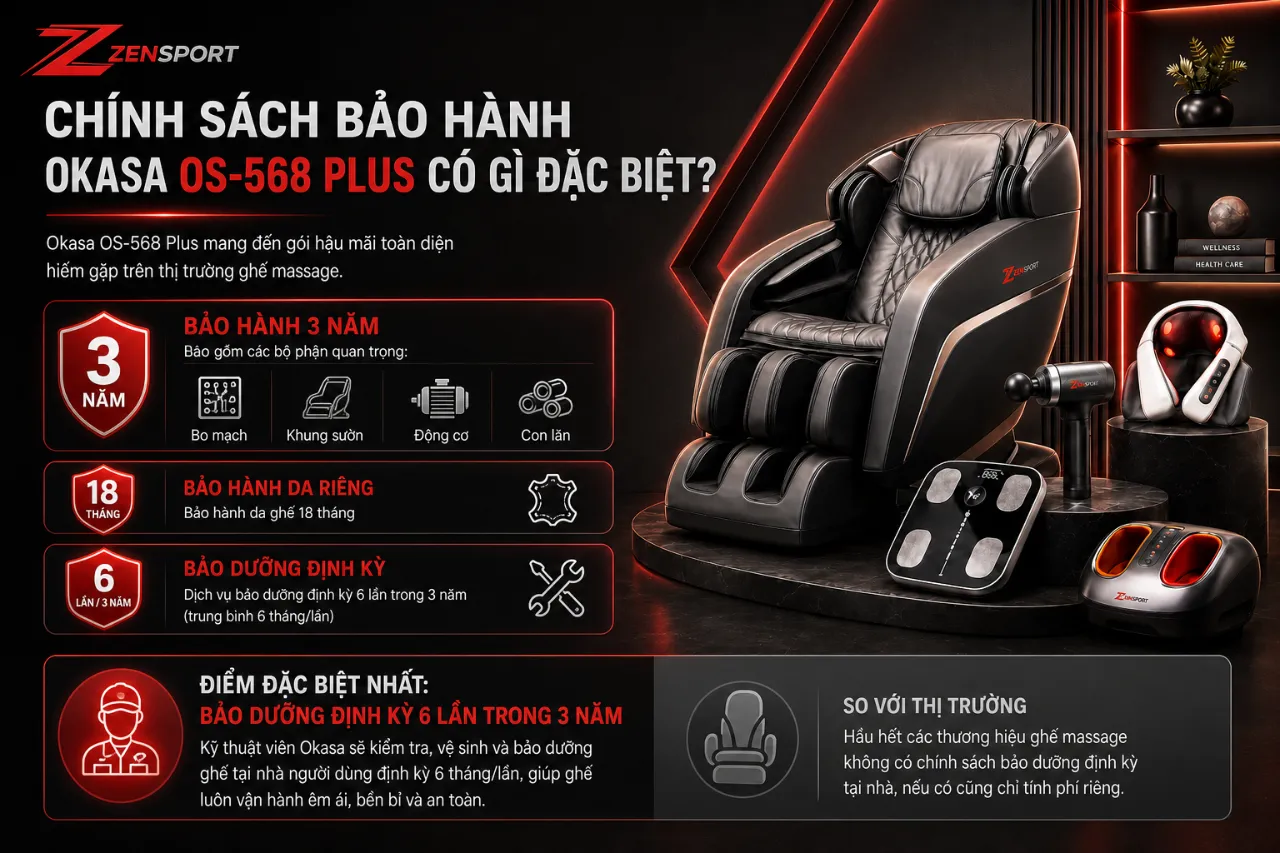 Chính Sách Bảo Hành Okasa OS-568 Plus Có Gì Đặc Biệt?