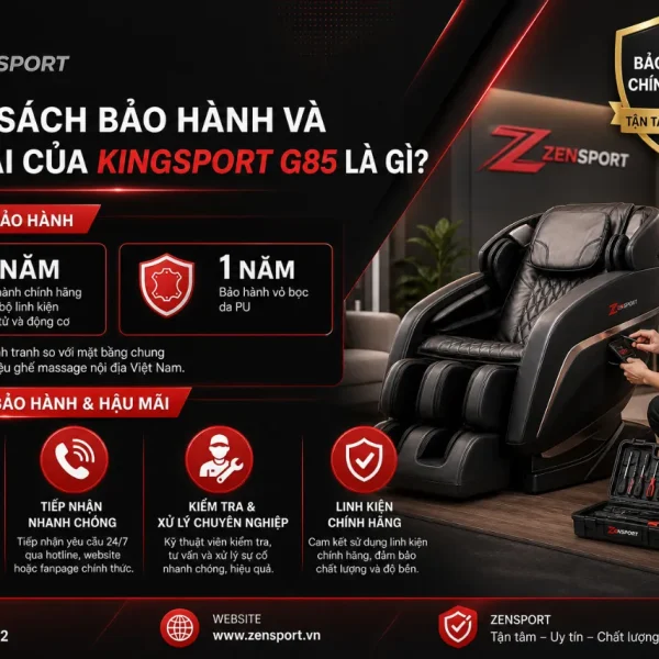 Ghế Massage KingSport G85: KingSonic, Kingtech Touch Pro