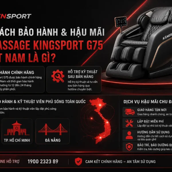 Ghế Massage Kingsport G75: Kingtech Touch Pro, Warmtech