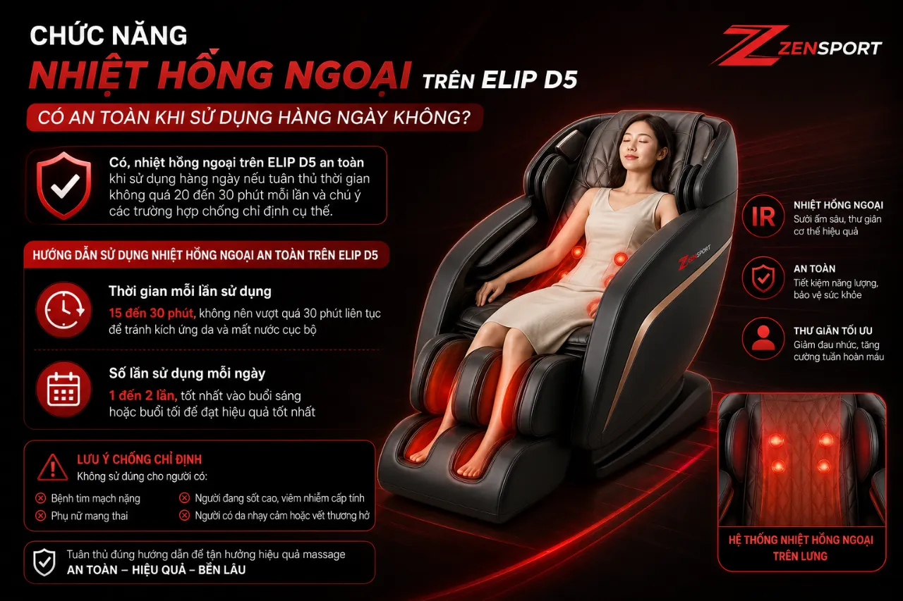 Chức Năng Nhiệt Hồng Ngoại Trên ELIP D5 Có An Toàn Khi Sử Dụng Hàng Ngày Không?