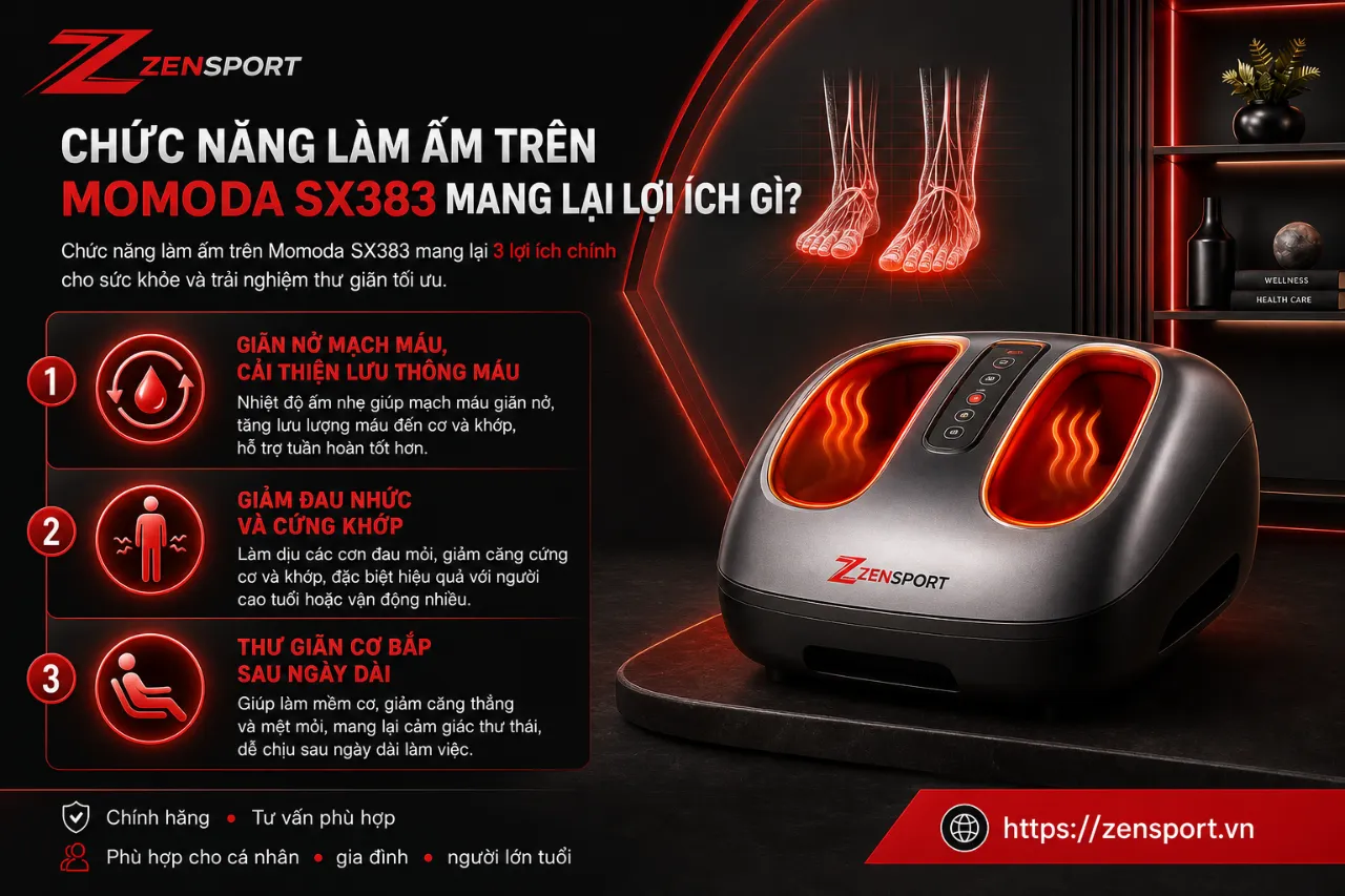 Chức năng làm ấm trên Momoda SX383 mang lại lợi ích gì?