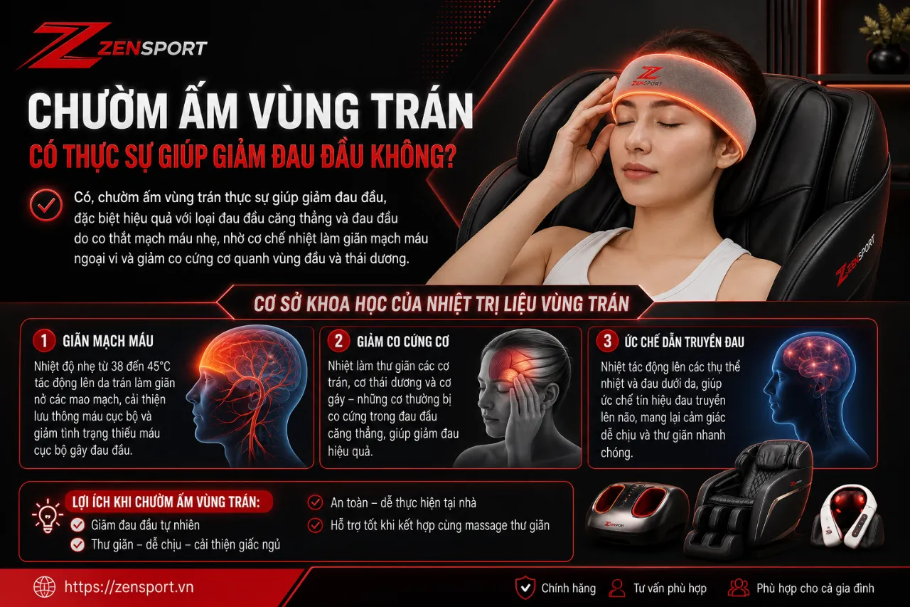 Chườm Ấm Vùng Trán Có Thực Sự Giúp Giảm Đau Đầu Không?