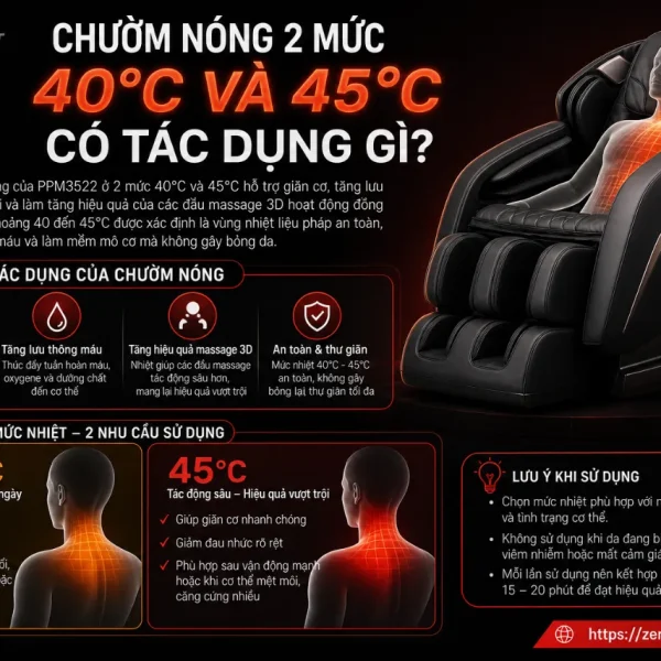 Máy Massage Cổ Philips PPM3522: 6 Điểm Massage 3D, Chườm Nóng 2 Mức