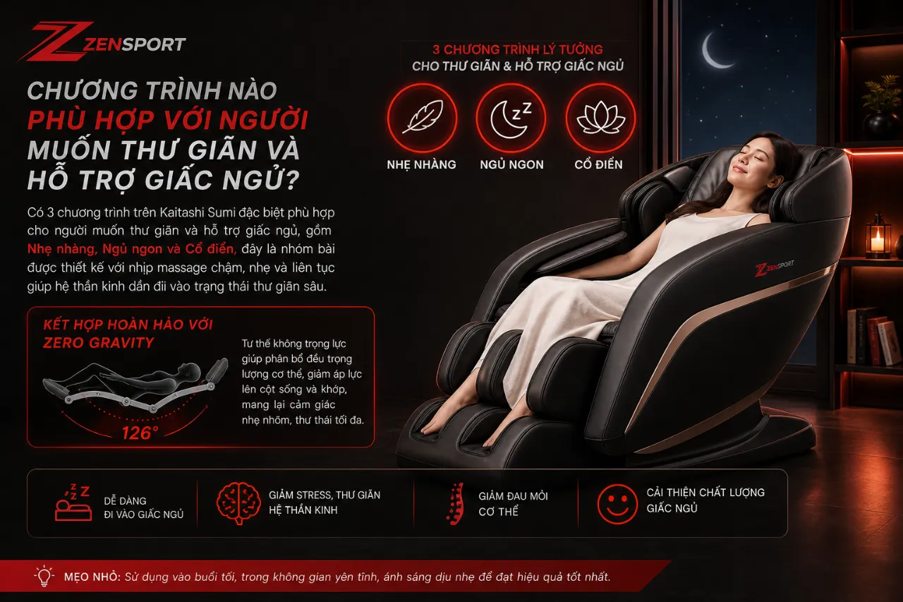 Chương Trình Nào Phù Hợp Với Người Muốn Thư Giãn và Hỗ Trợ Giấc Ngủ?