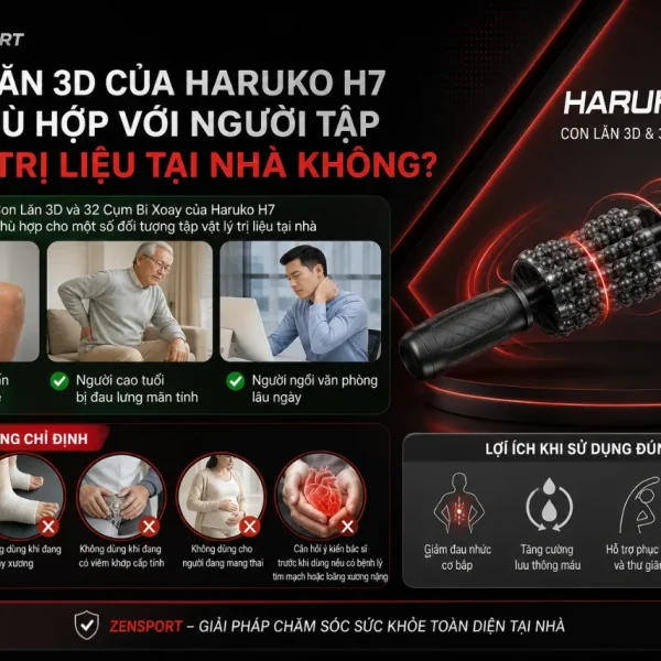 Ghế Massage Haruko H7: Con Lăn 3D, 32 Cụm Bi Xoay