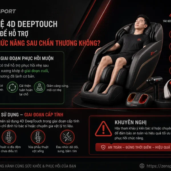 Ghế Massage Toshiko T9: 4D DeepTouch, AI Scan Pro+ Cá Nhân Hoá