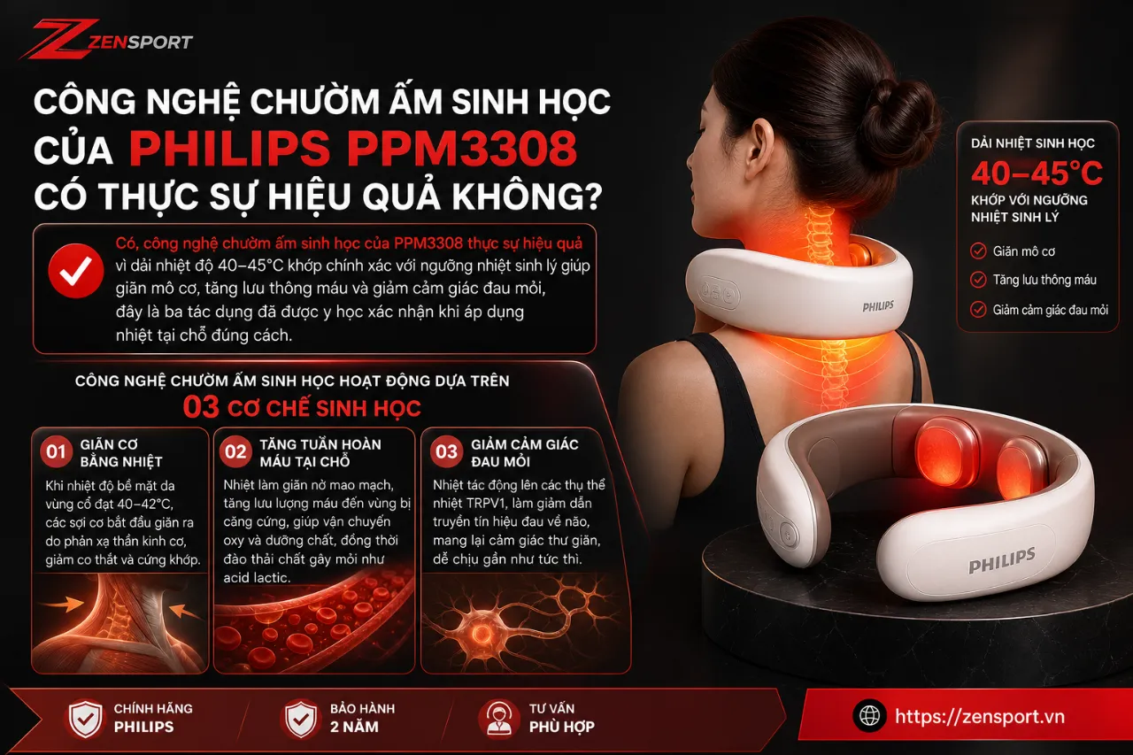 Công Nghệ Chườm Ấm Sinh Học Của Philips PPM3308 Có Thực Sự Hiệu Quả Không?