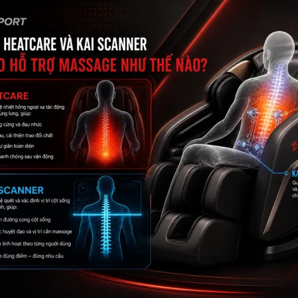 Ghế massage Kaitashi Kino: Kai Ultra, túi khí toàn thân