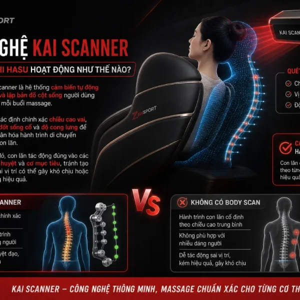 Ghế massage Kaitashi Hasu Heatcare 2in1, Leg Relax 2in1