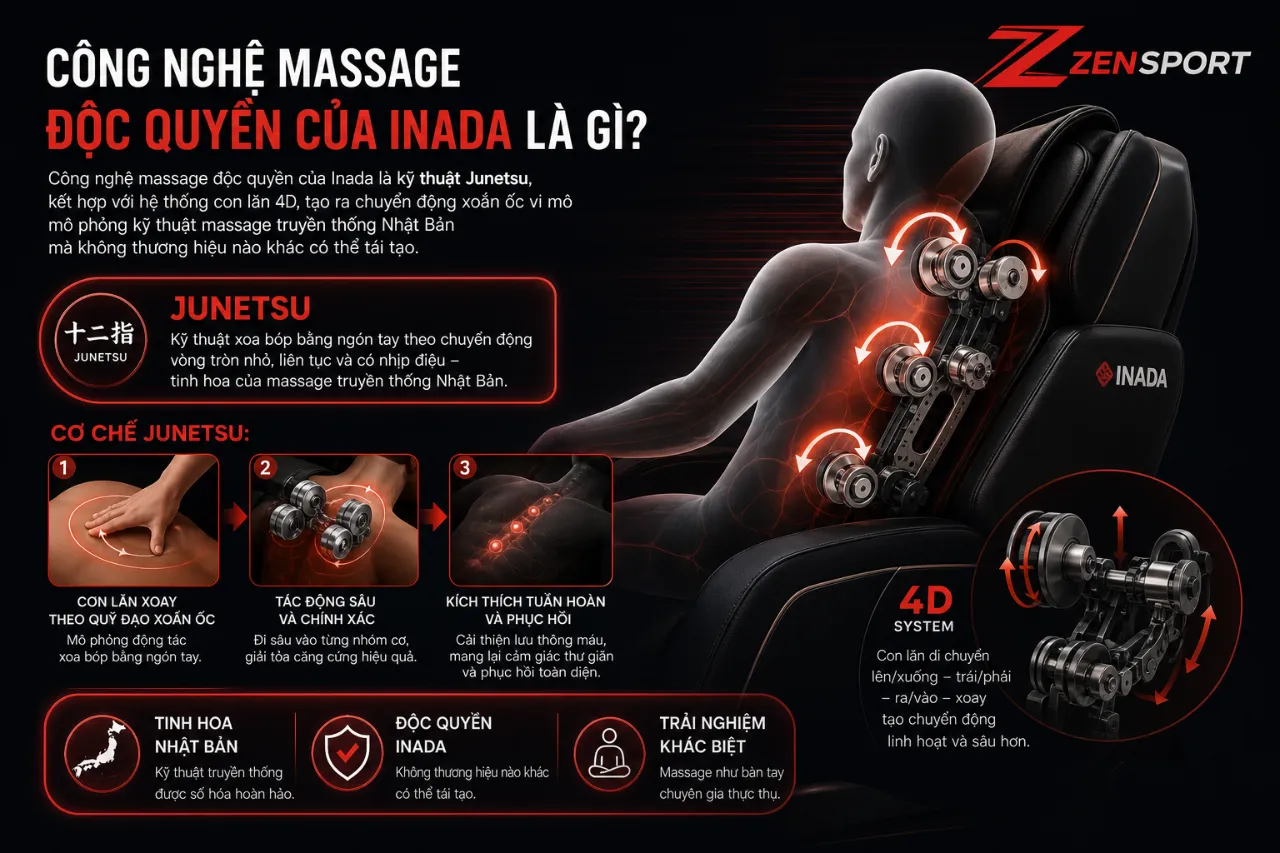 Công Nghệ Massage Độc Quyền Của Inada Là Gì?