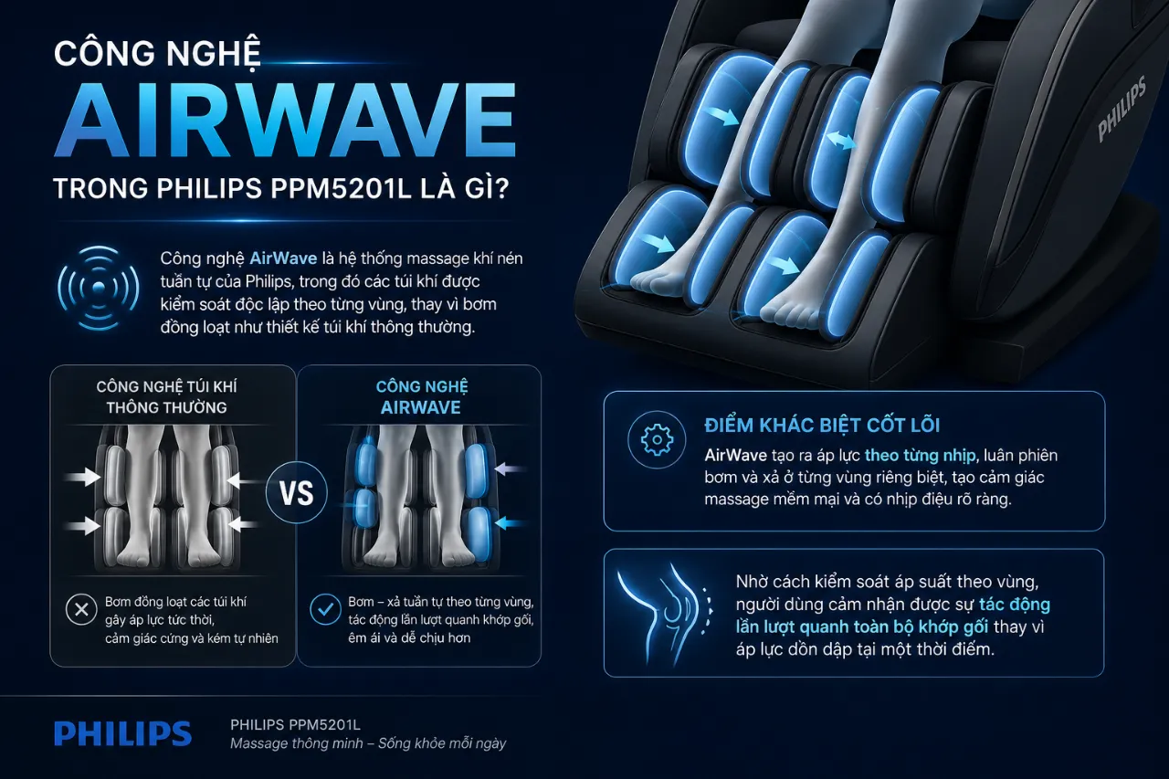 Công nghệ AirWave trong Philips PPM5201L là gì?