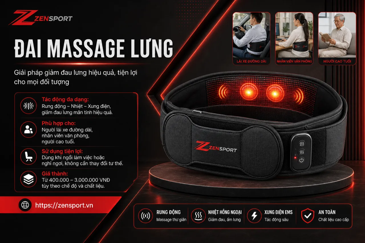 Đai massage lưng
