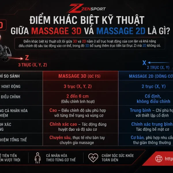 Ghế Massage Queen Crown QC F5: 4 Bài Tự Động, Massage 3D