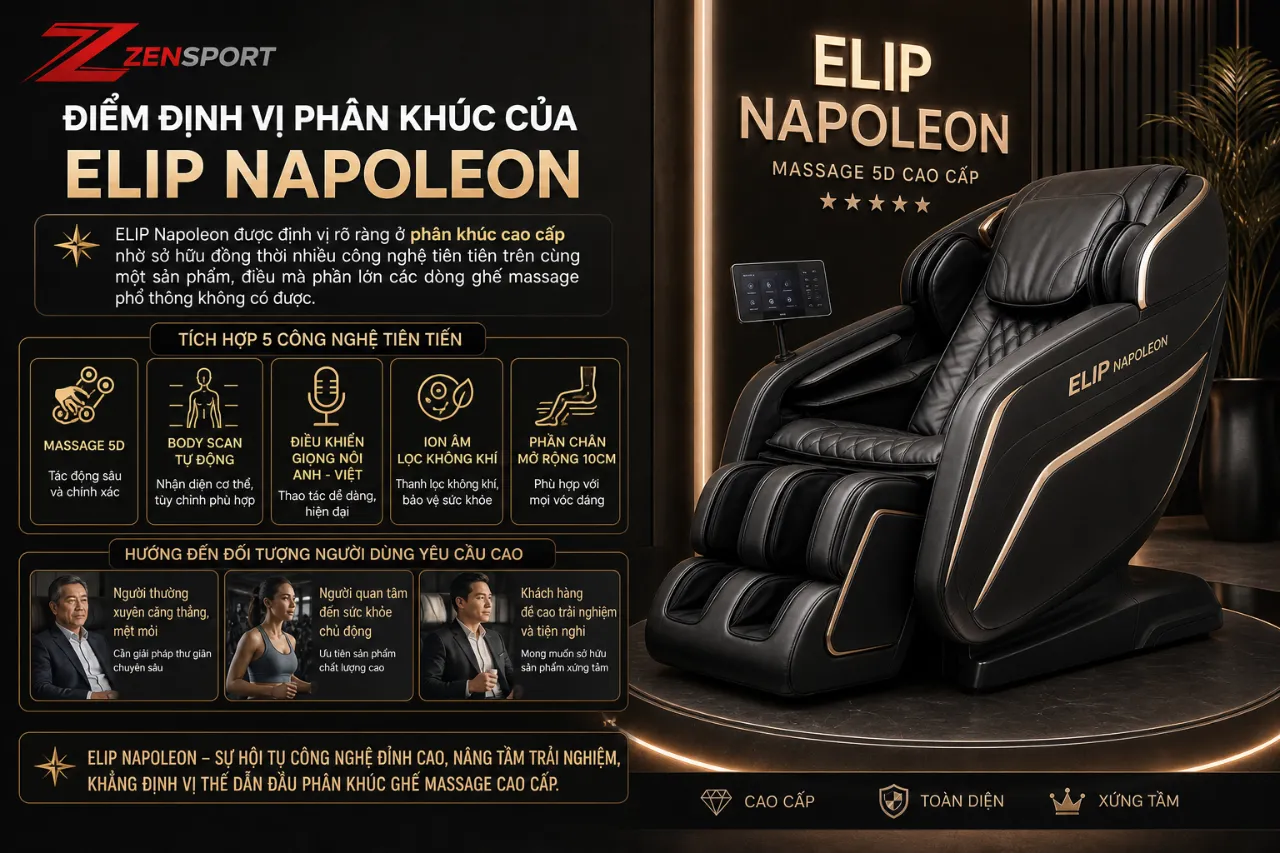 Điểm định vị phân khúc của ELIP Napoleon