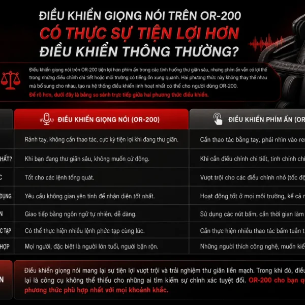 Ghế massage Oreni OR-200: Zero Gravity, điều khiển giọng nói