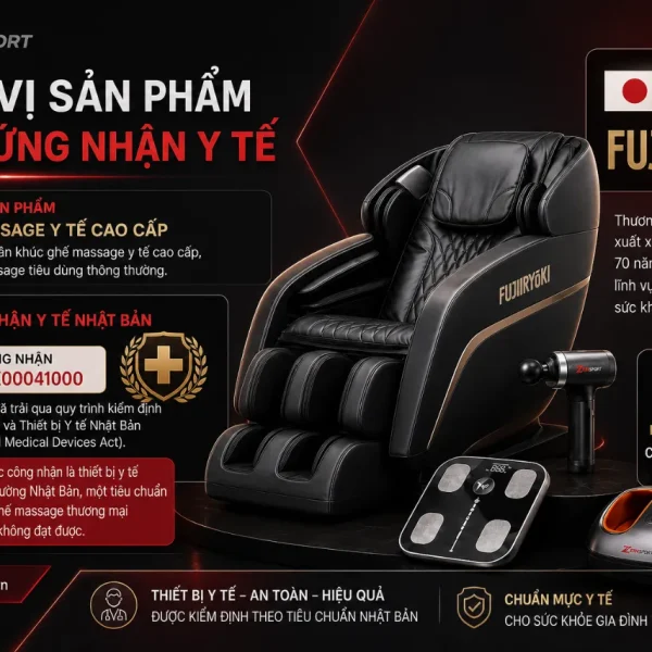 Ghế Massage Fujiiryoki AS-R2300: 5D-AI, 40 Bài Massage