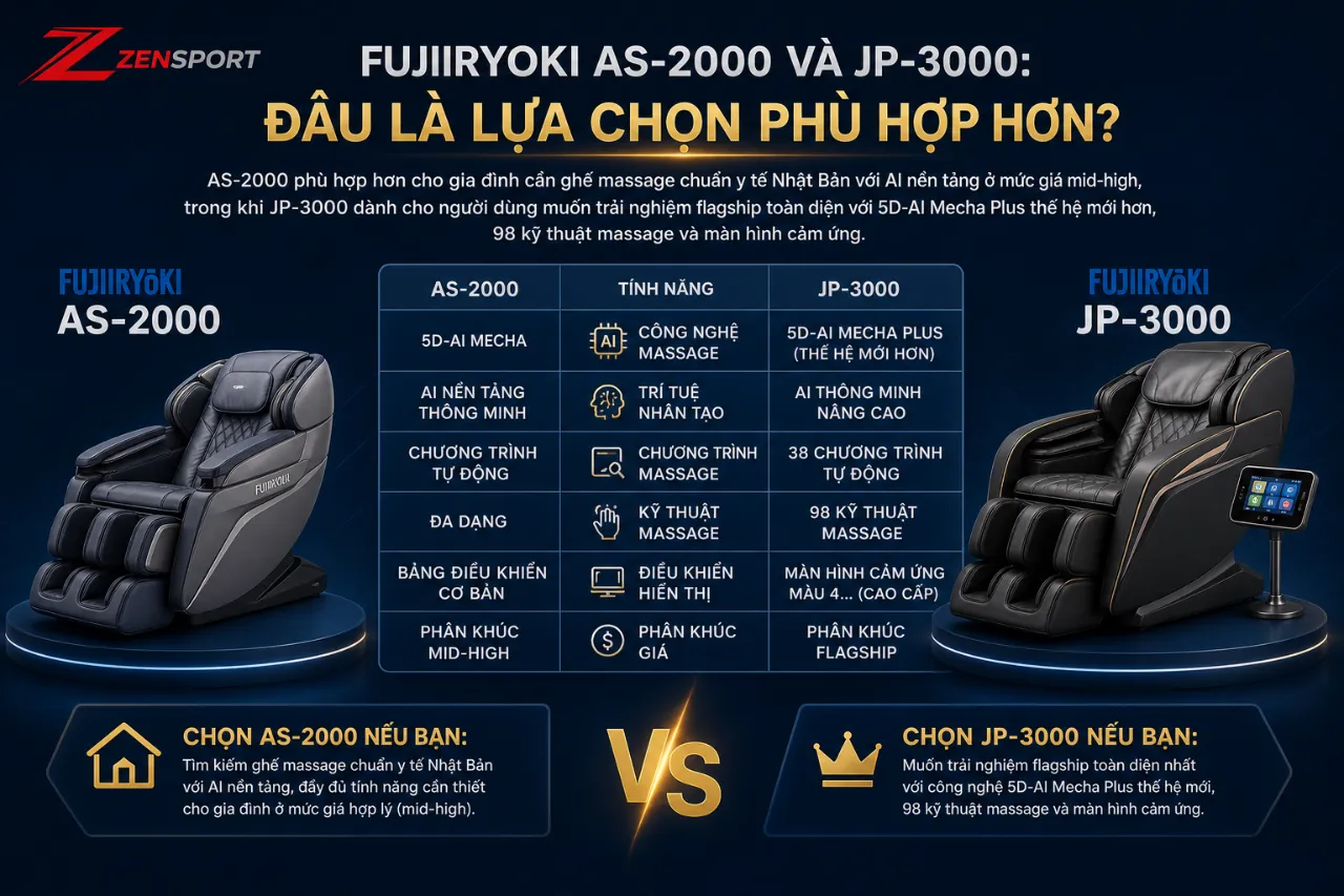 Fujiiryoki AS-2000 và JP-3000: đâu là lựa chọn phù hợp hơn?