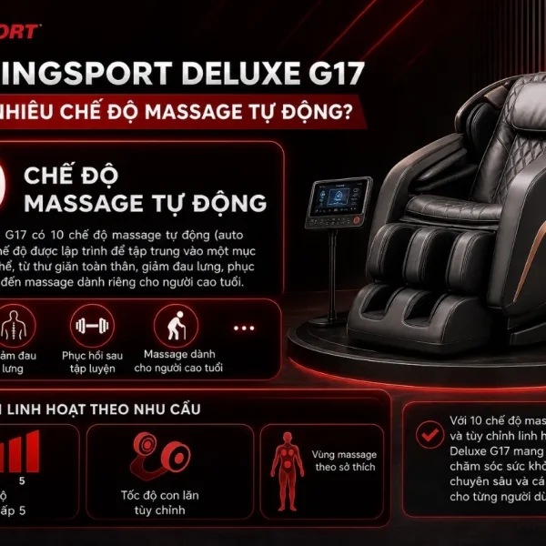 Ghế Massage Kingsport Deluxe G17: Kingtech Touch Pro, KingSonic