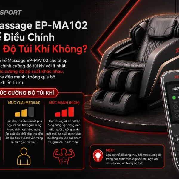 Ghế Massage Panasonic EP-MA102 31 Túi Khí Toàn Thân, 86 Kỹ Thuật Xoa Bóp