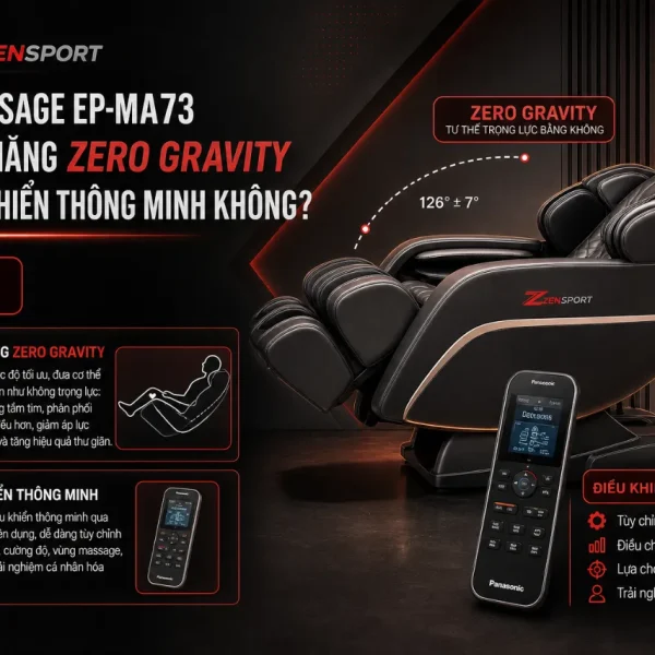 Ghế Massage Panasonic EP-MA73: RealPro Ultra 4D, Sưởi Kép