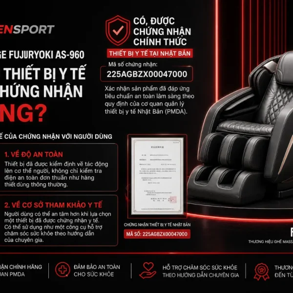 Ghế Massage Fujiiryoki AS-960: Gokumecha 4D, Slow Hand