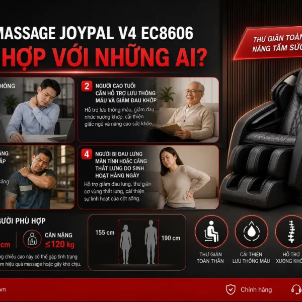 Ghế Massage Xiaomi Joypal V4 EC8606 4D, 37 Chương Trình