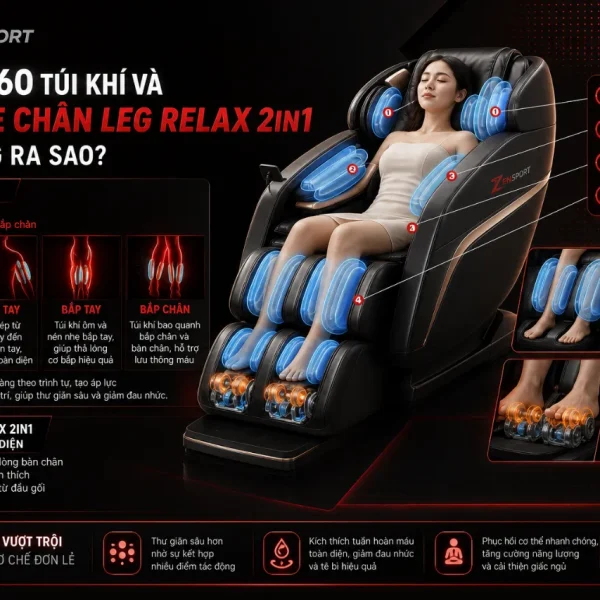 Ghế massage Kaitashi KS-269: 5D, đường ray SL 138cm