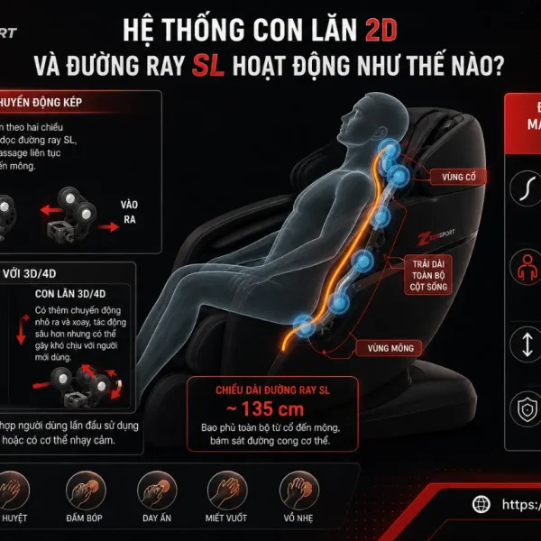 Ghế Massage FUJILUX FJ699: 18 Túi Khí, 5 Bài Massage