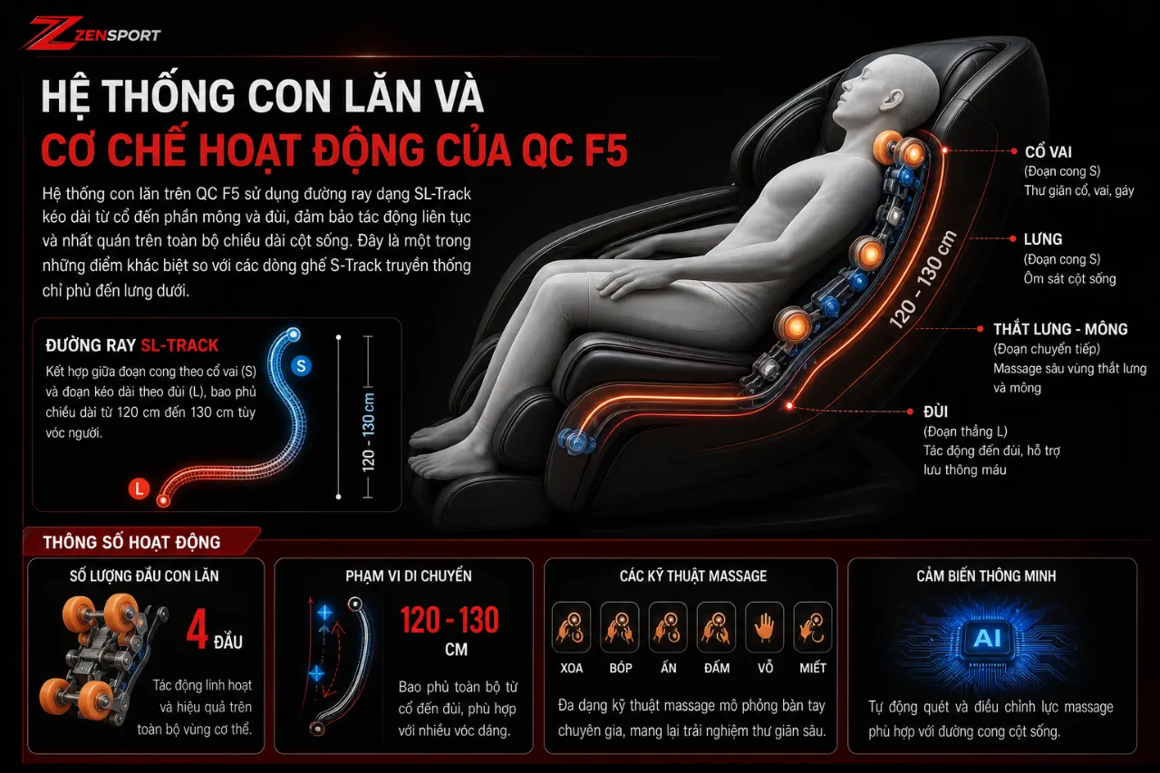 Hệ Thống Con Lăn Và Cơ Chế Hoạt Động Của QC F5