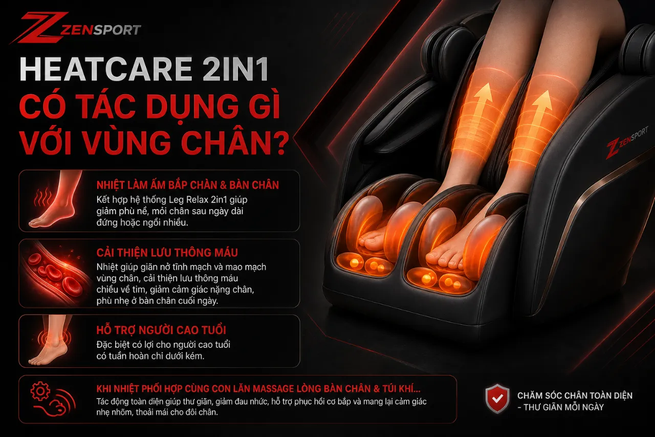 Heatcare 2in1 Có Tác Dụng Gì Với Vùng Chân?
