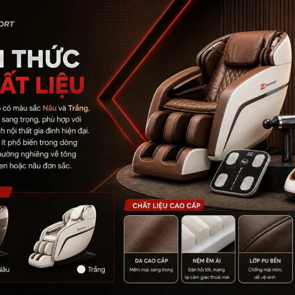 Ghế Massage ELIP Watson Pro: AI Giọng Nói, Ion Âm