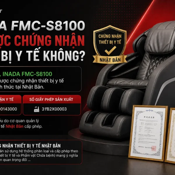 Ghế Massage Inada FMC-S8100: Dual Mecha, 3S Takumi