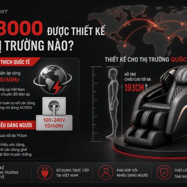 Ghế Massage Fujiiryoki Cyber-Relax JP-3000: 5D AI Plus, 38 Bài Massage