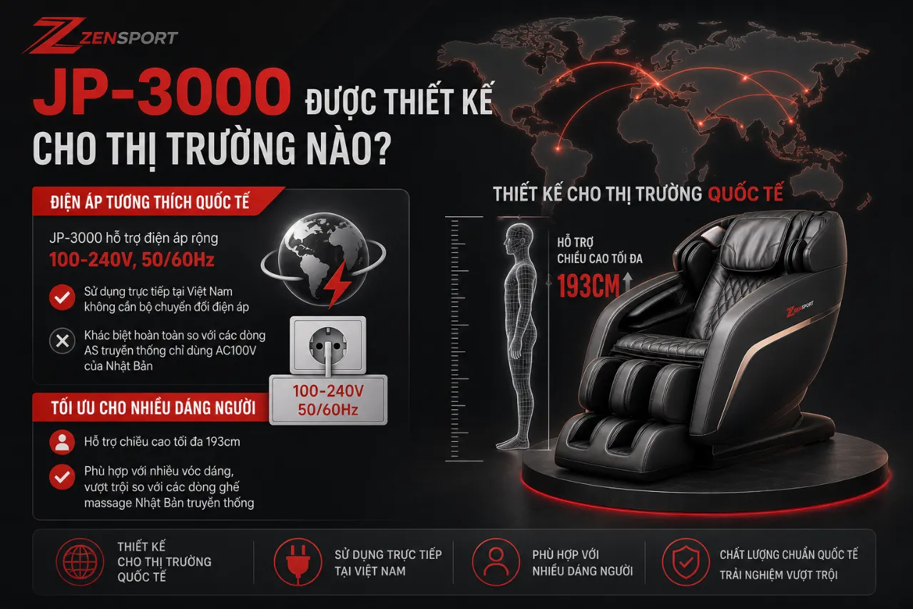 JP-3000 Được Thiết Kế Cho Thị Trường Nào?