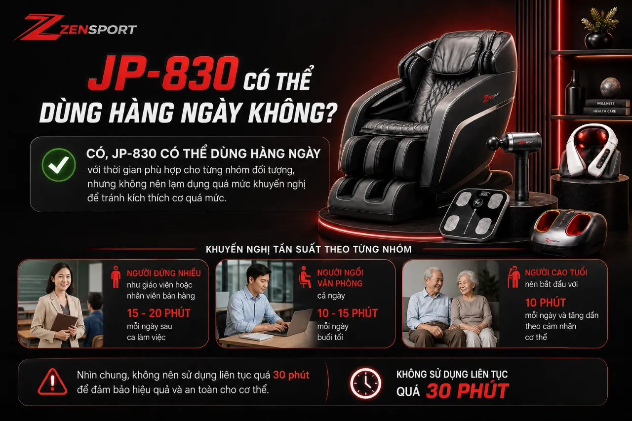 JP-830 có thể dùng hàng ngày không?