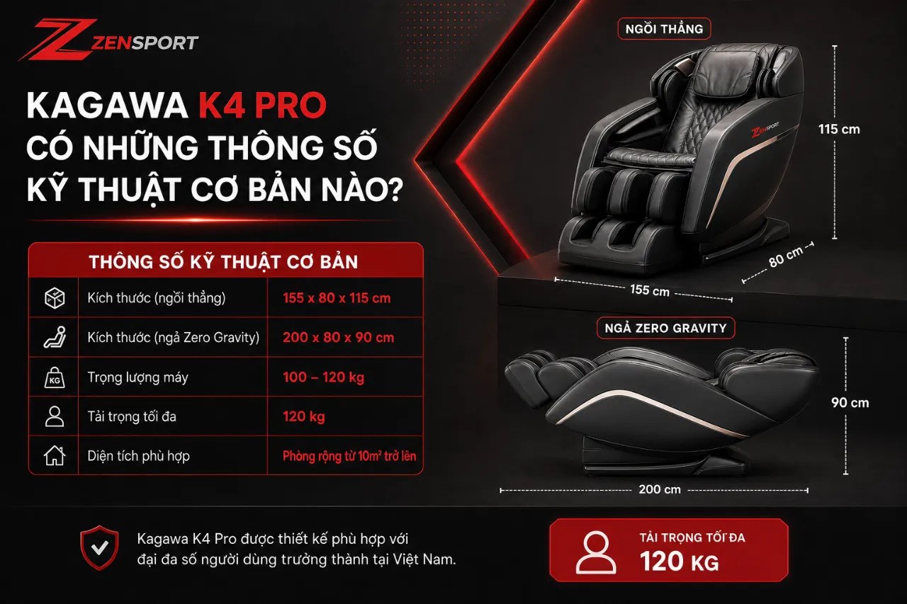 Kagawa K4 Pro Có Những Thông Số Kỹ Thuật Cơ Bản Nào?