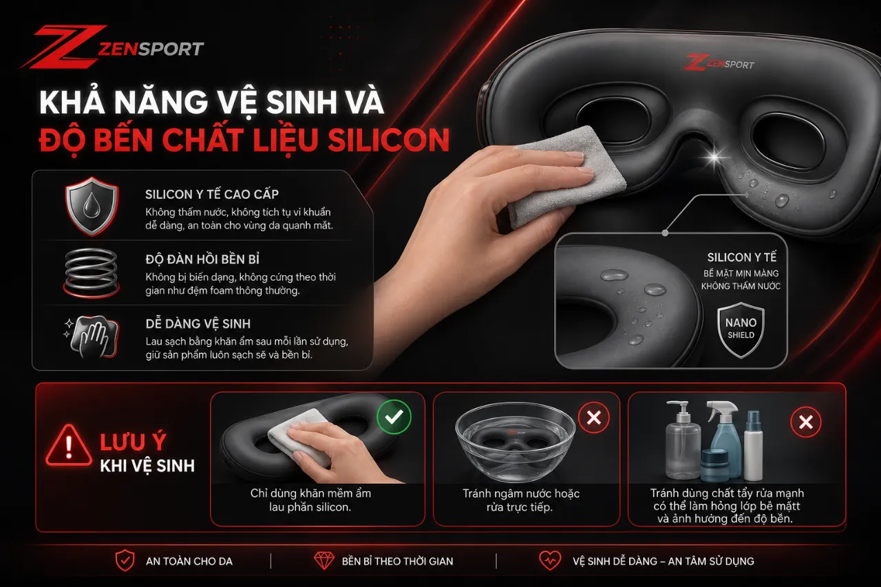 Khả Năng Vệ Sinh Và Độ Bền Chất Liệu Silicon